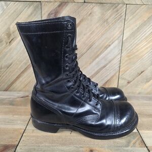 Corcoran 1500 Military Jump Boots Mens Size 8.5 E Wide Black Leather Combat